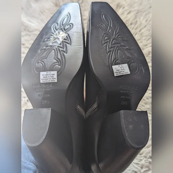 NWOT Free People Brayden Boots in Black Leather - Picture 11 of 14